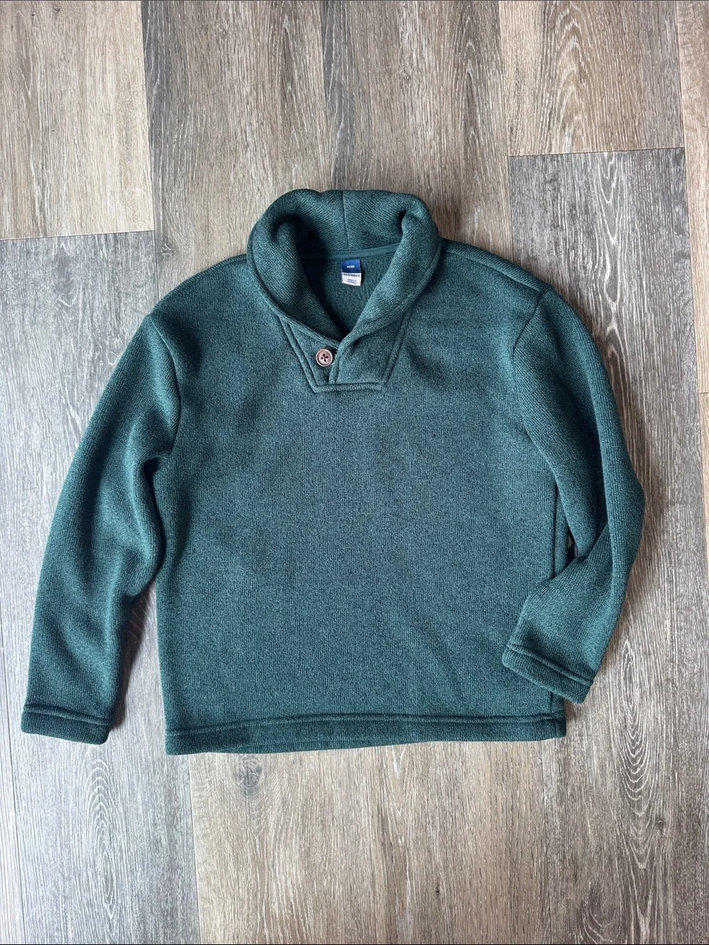 Boy’s Dark Green Turtleneck Pullover Sweater